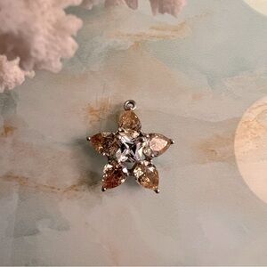 Sterling Silver Star Flower Pendant